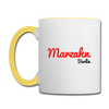Marzahn Berlin - Tasse zweifarbig - Weiß/Gelb