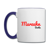 Marzahn Berlin - Tasse zweifarbig - Weiß/Kobaltblau