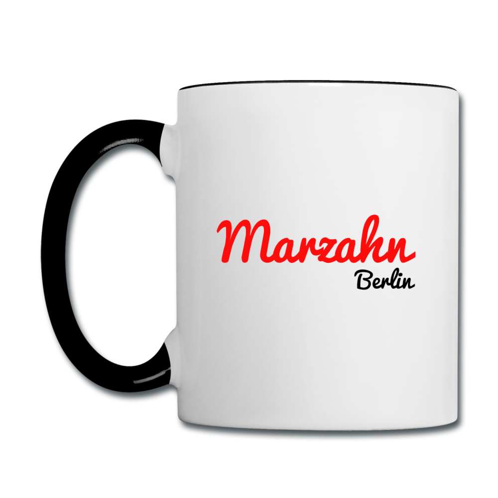 Marzahn Berlin - Tasse zweifarbig - Weiß/Schwarz