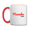 Marzahn Berlin - Tasse zweifarbig - Weiß/Rot