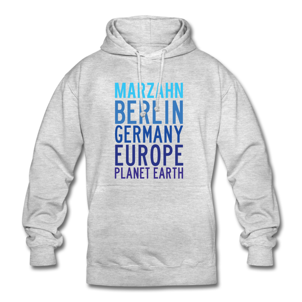 Marzahn Planet Earth - Unisex Hoodie - Hellgrau meliert