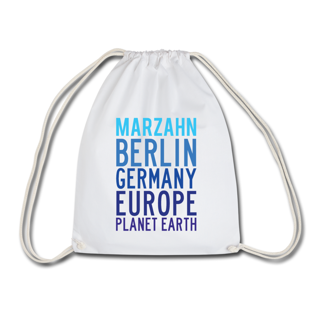 Marzahn Planet Earth - Turnbeutel - Weiß