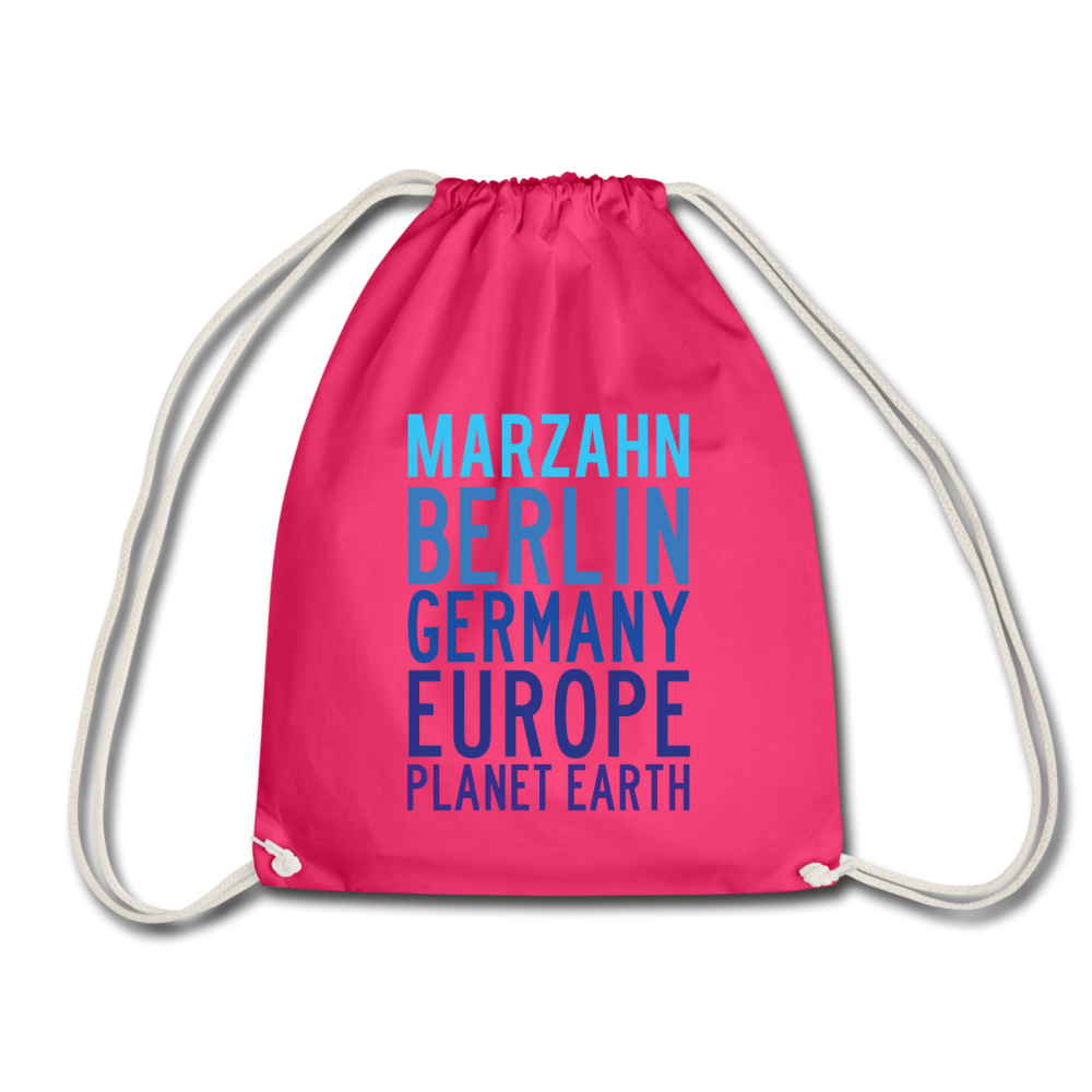 Marzahn Planet Earth - Turnbeutel - Fuchsia