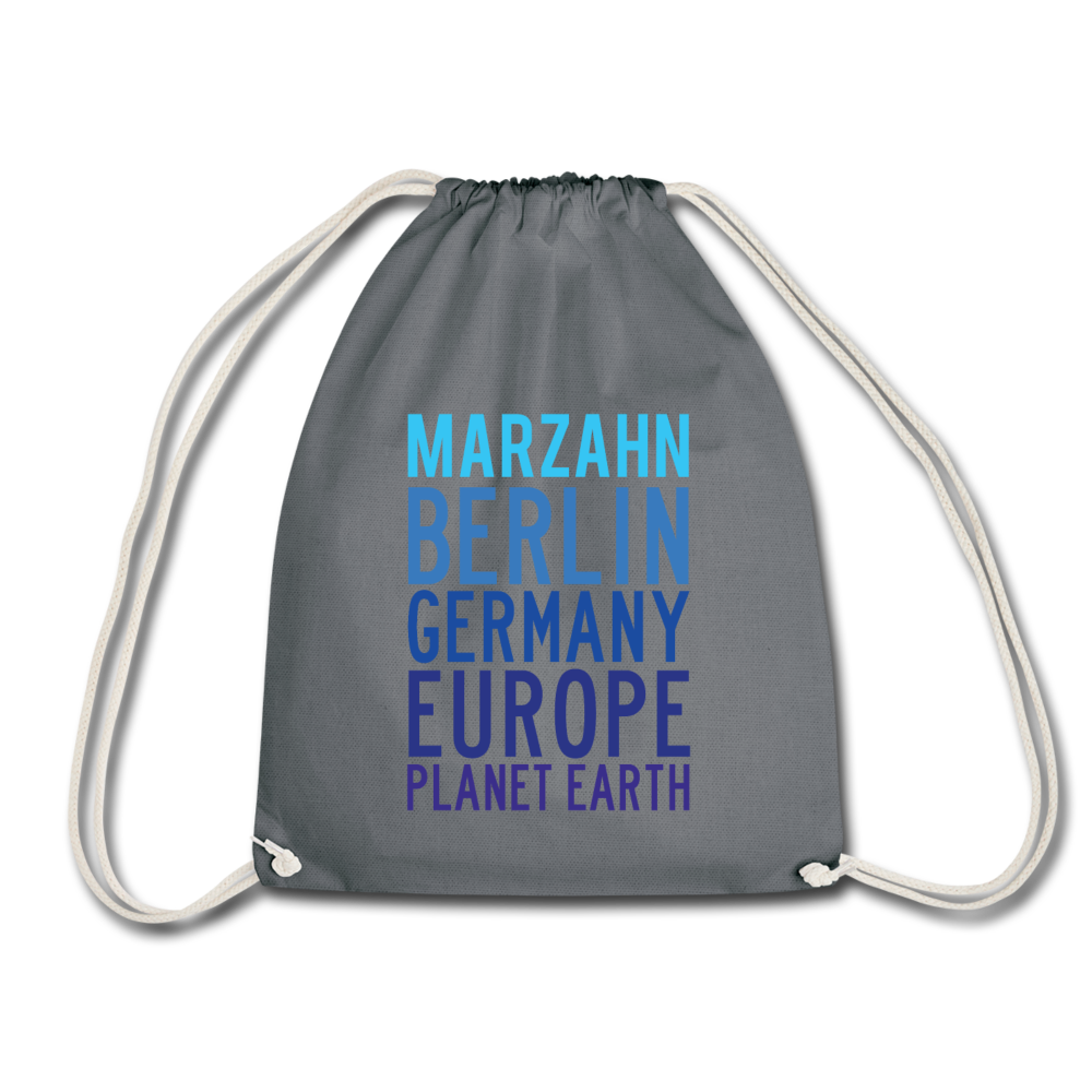 Marzahn Planet Earth - Turnbeutel - Grau