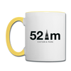52 m Viktoria Park - Tasse zweifarbig - Weiß/Gelb