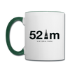52 m Viktoria Park - Tasse zweifarbig - Weiß/Dunkelgrün