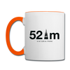 52 m Viktoria Park - Tasse zweifarbig - Weiß/Orange