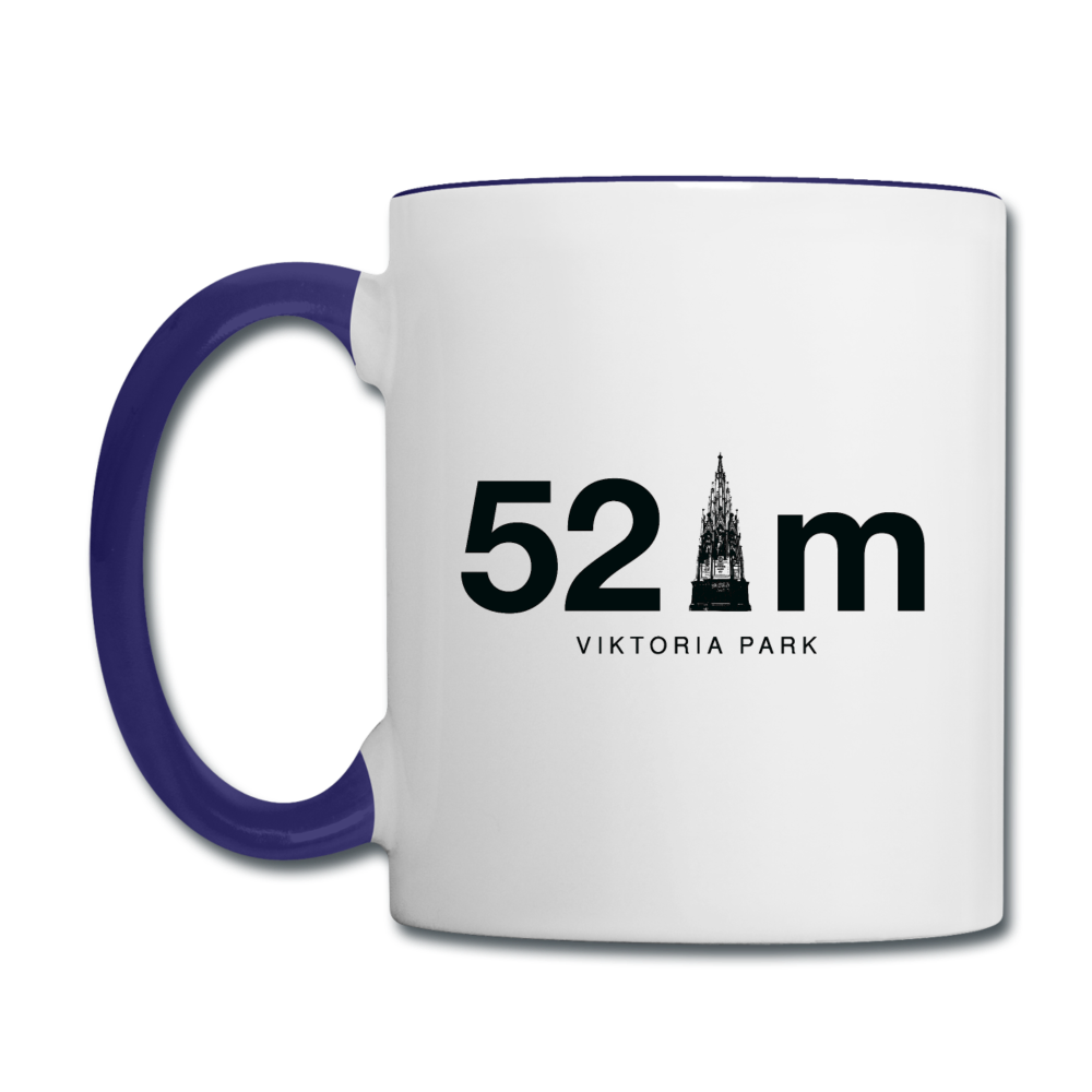 52 m Viktoria Park - Tasse zweifarbig - Weiß/Kobaltblau