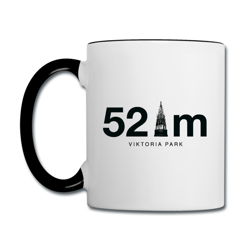 52 m Viktoria Park - Tasse zweifarbig - Weiß/Schwarz