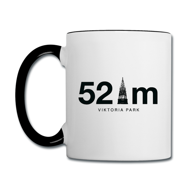 52 m Viktoria Park - Tasse zweifarbig - Weiß/Schwarz