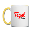 Tegel Berlin - Tasse zweifarbig - Weiß/Gelb