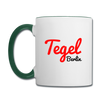 Tegel Berlin - Tasse zweifarbig - Weiß/Dunkelgrün