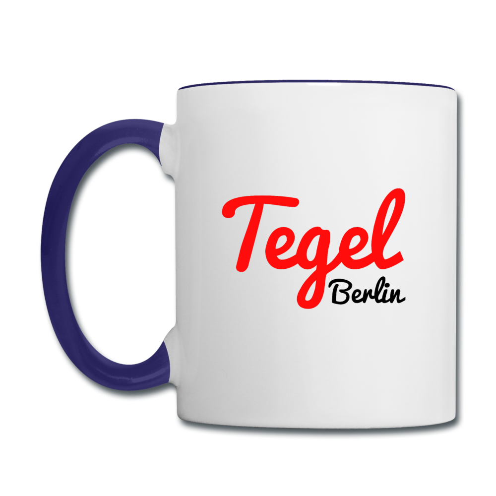 Tegel Berlin - Tasse zweifarbig - Weiß/Kobaltblau