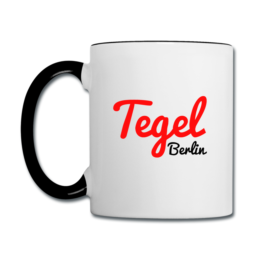 Tegel Berlin - Tasse zweifarbig - Weiß/Schwarz