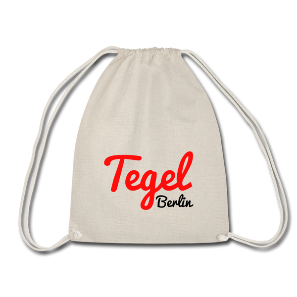 Ein Turnbeutel mit Tegel Motiv für Berlin.