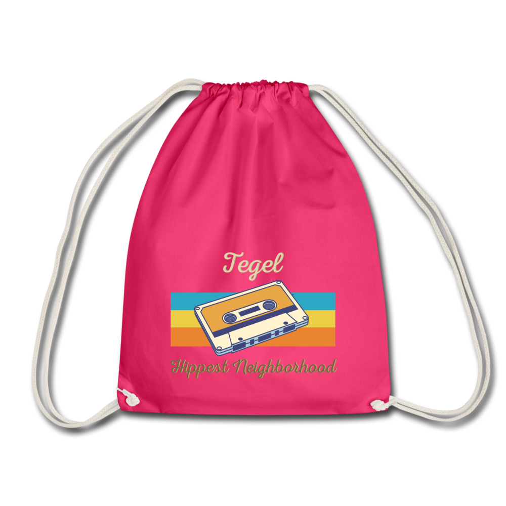 Tegel Hippest Neighborhood - Turnbeutel - Fuchsia
