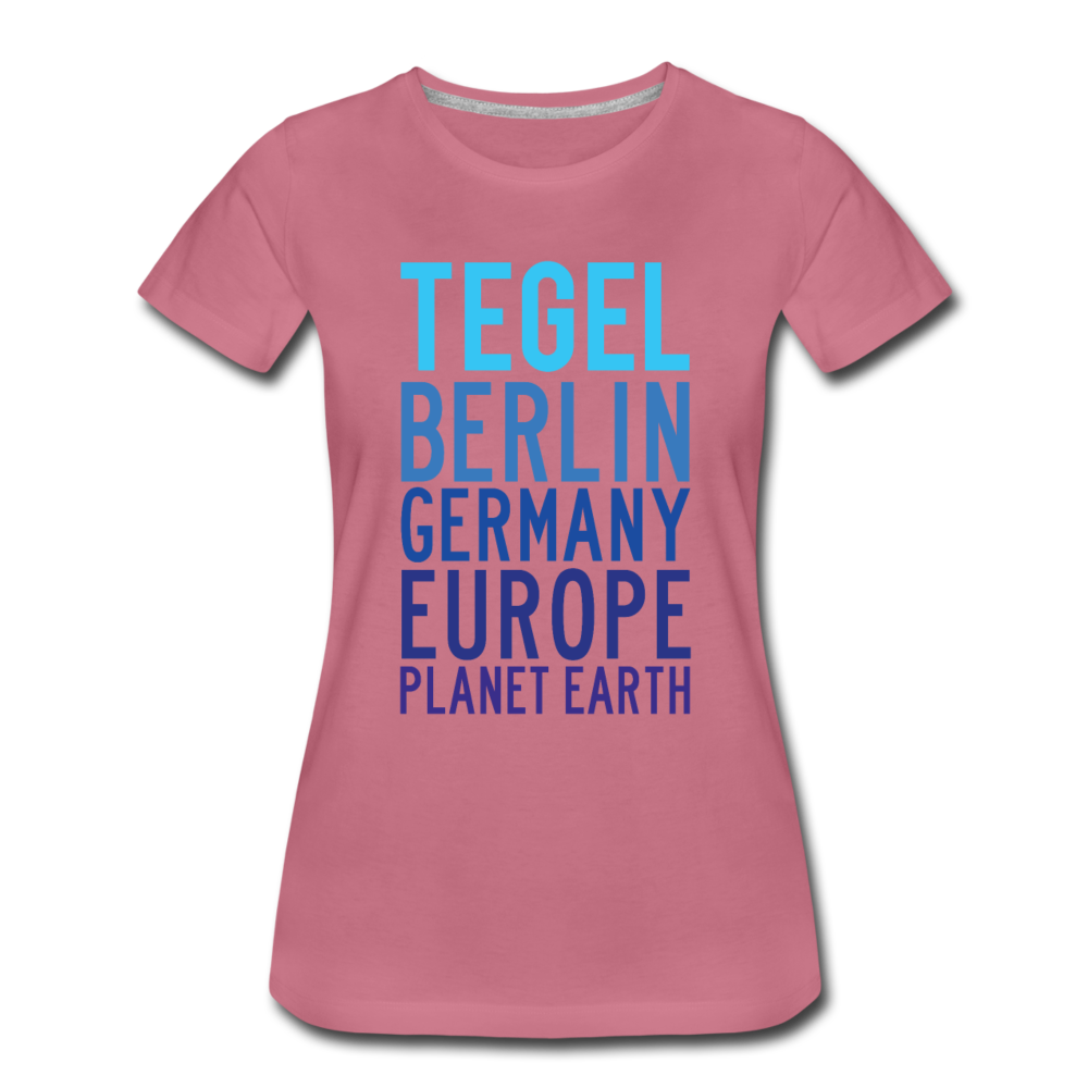 Tegel Planet Earth - Frauen Premium T-Shirt - Malve