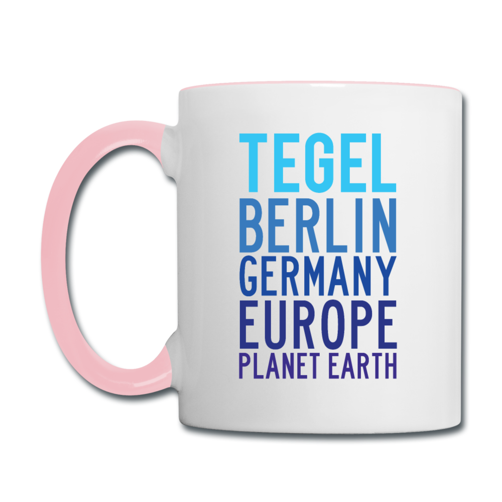 Tegel Planet Earth - Tasse zweifarbig - Weiß/Pink