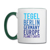 Tegel Planet Earth - Tasse zweifarbig - Weiß/Dunkelgrün