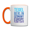 Tegel Planet Earth - Tasse zweifarbig - Weiß/Orange