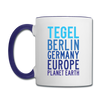 Tegel Planet Earth - Tasse zweifarbig - Weiß/Kobaltblau