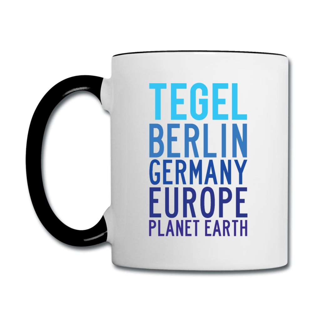 Tegel Planet Earth - Tasse zweifarbig - Weiß/Schwarz