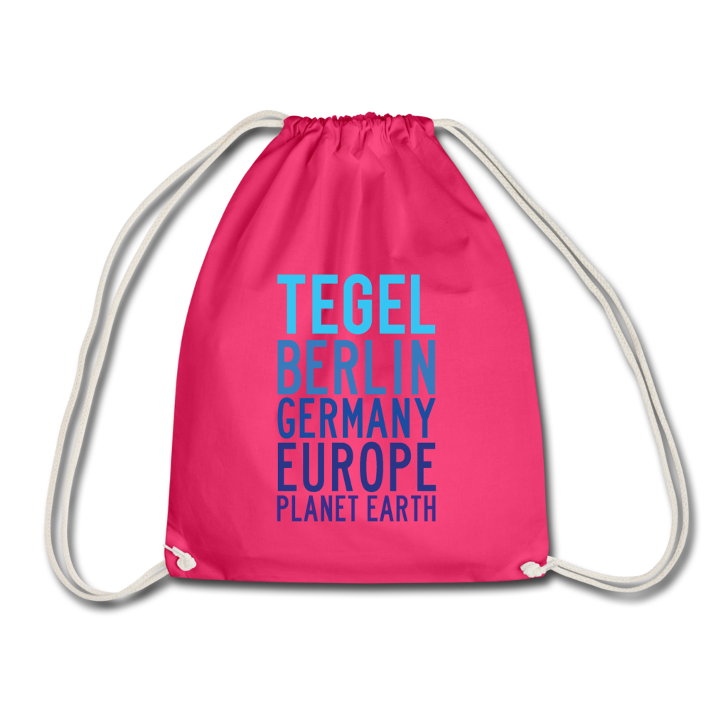 Tegel Planet Earth - Turnbeutel - Fuchsia