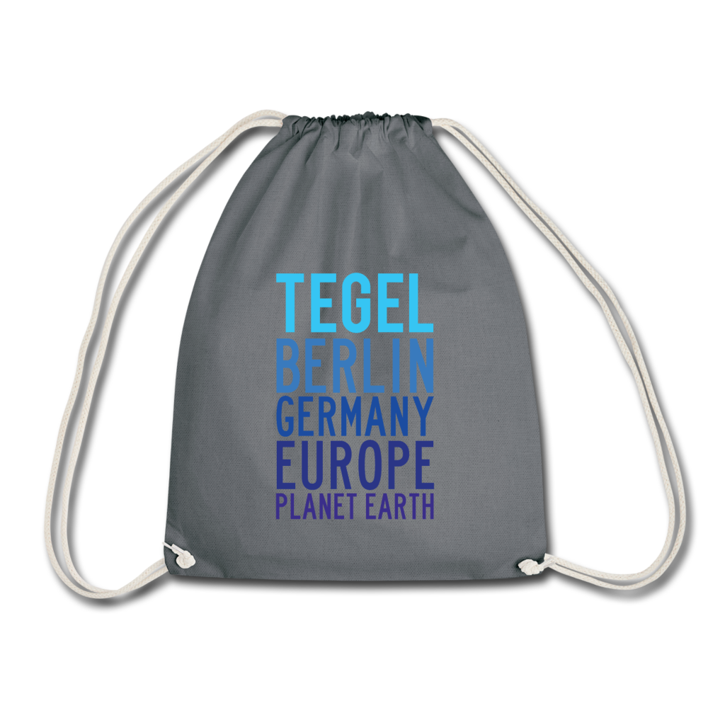 Tegel Planet Earth - Turnbeutel - Grau