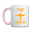THF - Tasse zweifarbig - Weiß/Pink