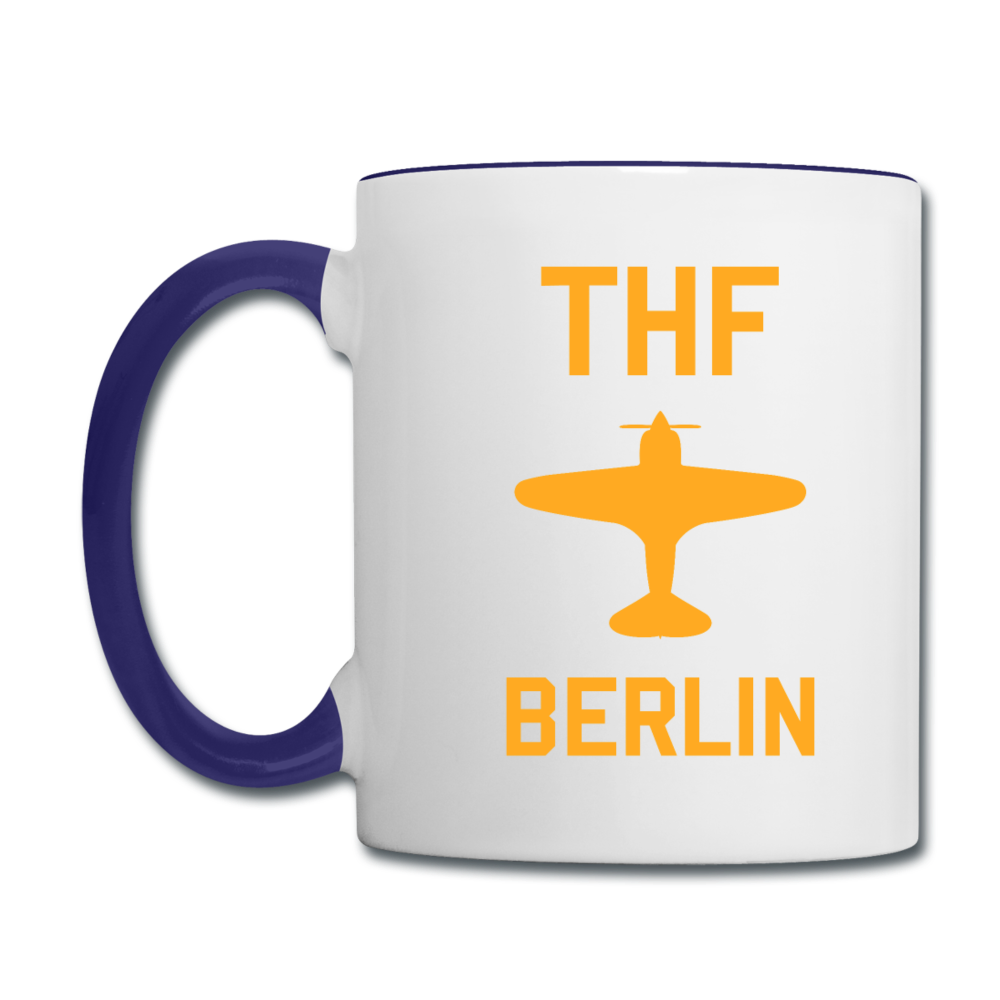 THF - Tasse zweifarbig - Weiß/Kobaltblau
