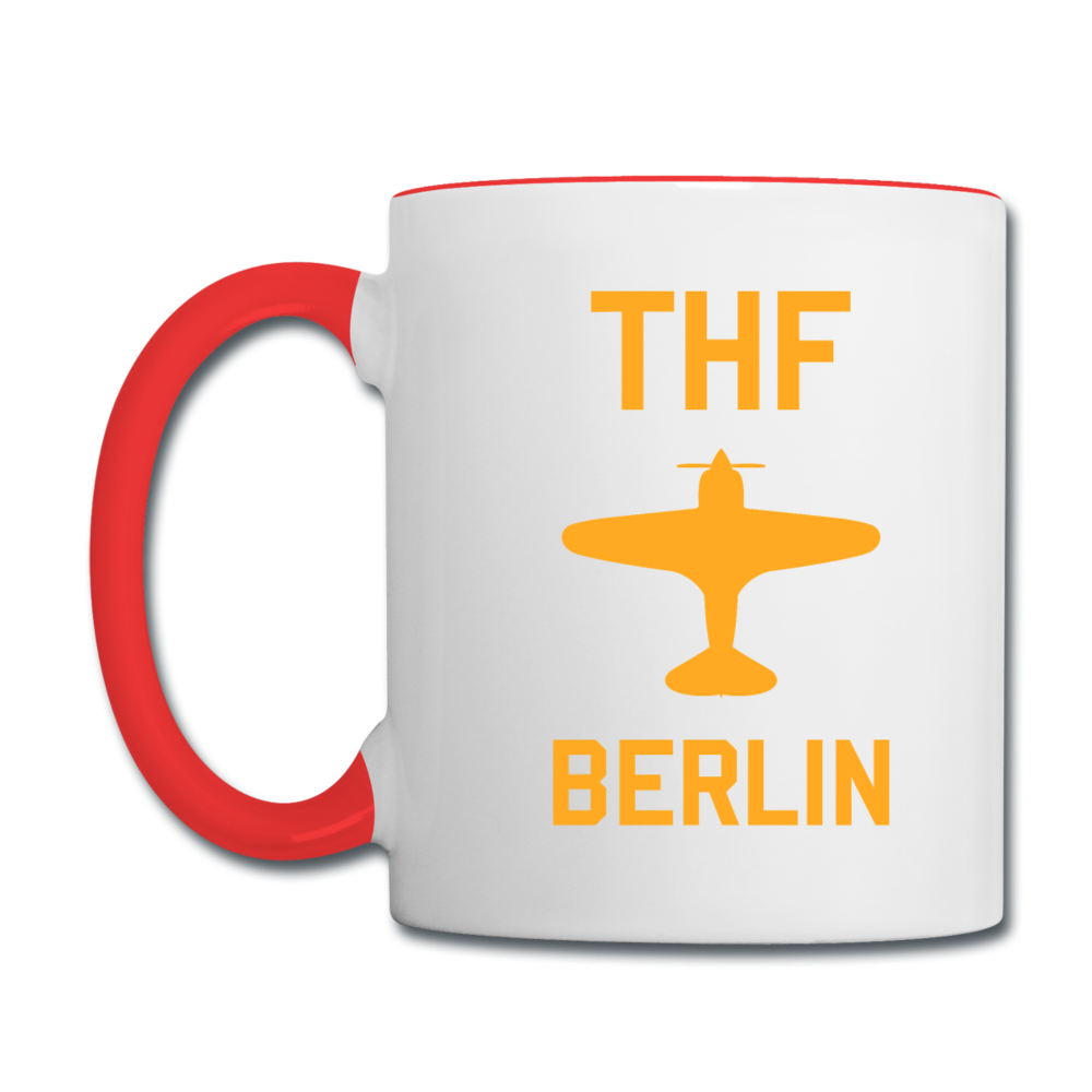 THF - Tasse zweifarbig - Weiß/Rot