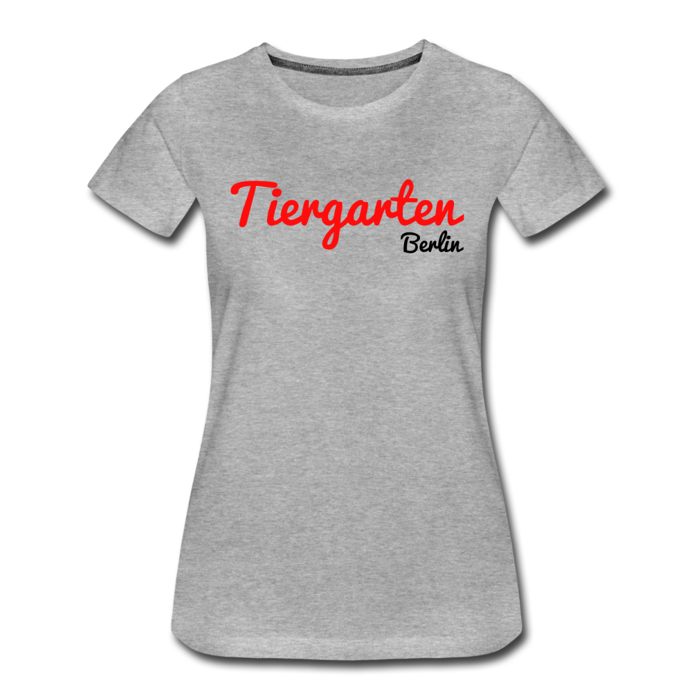 Tiergarten Berlin - Frauen Premium T-Shirt - Grau meliert