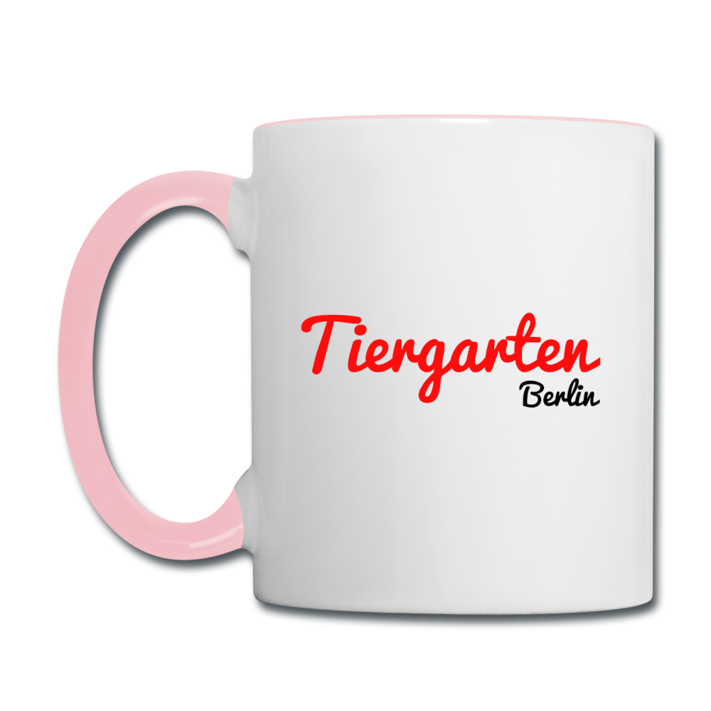 Tiergarten Berlin - Tasse zweifarbig - Weiß/Pink