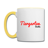 Tiergarten Berlin - Tasse zweifarbig - Weiß/Gelb