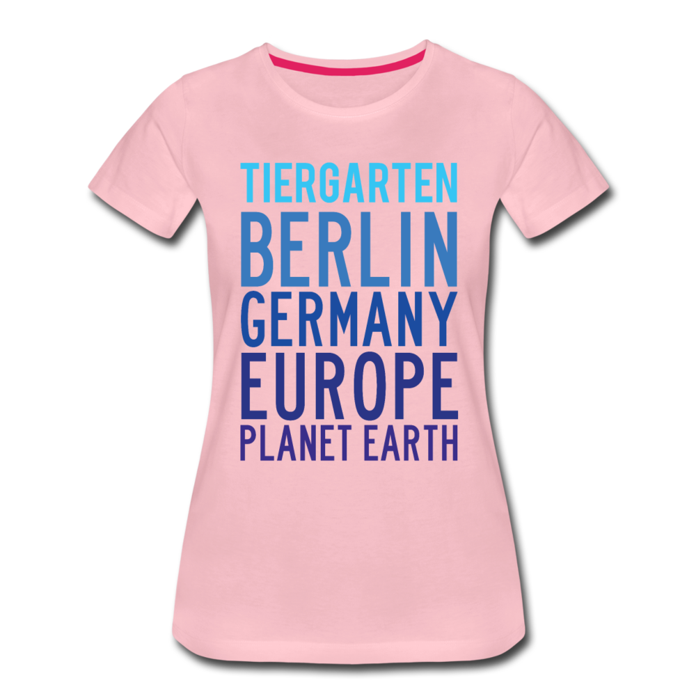 Tiergarten Planet Earth - Frauen Premium T-Shirt - Hellrosa