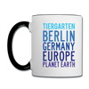 Tiergarten Planet Earth - Tasse zweifarbig - Weiß/Schwarz