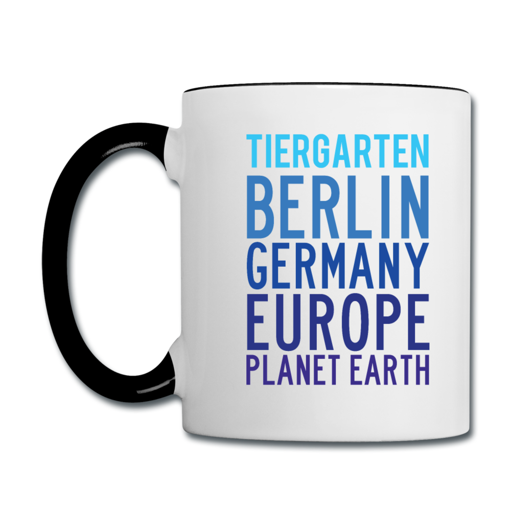Tiergarten Planet Earth - Tasse zweifarbig - Weiß/Schwarz