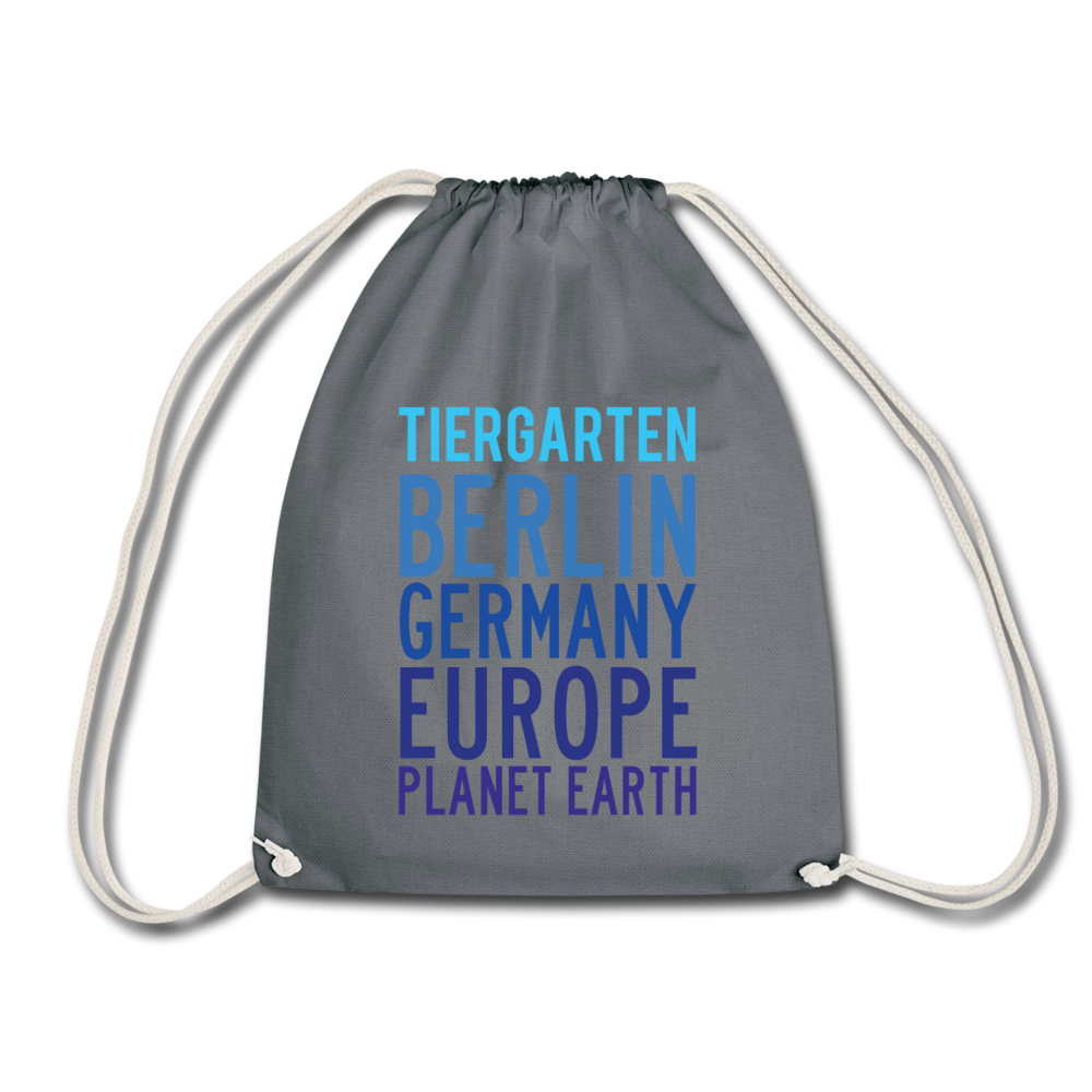 Tiergarten Planet Earth - Turnbeutel - Grau