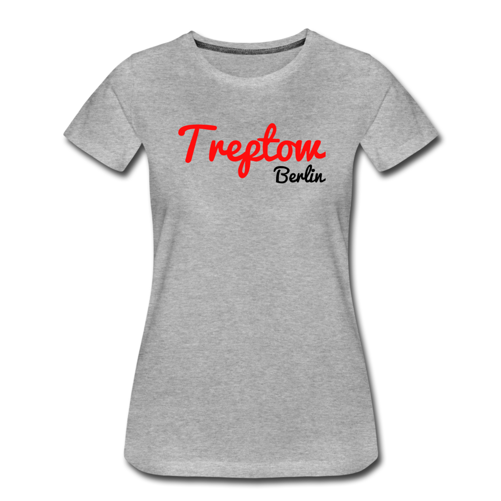 Treptow Berlin - Frauen Premium T-Shirt - Grau meliert