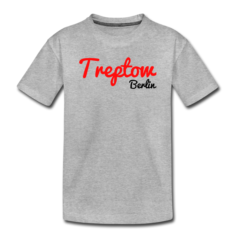 Treptow Berlin - Kinder Premium T-Shirt - Grau meliert
