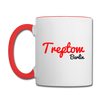 Treptow Berlin - Tasse zweifarbig - Weiß/Rot