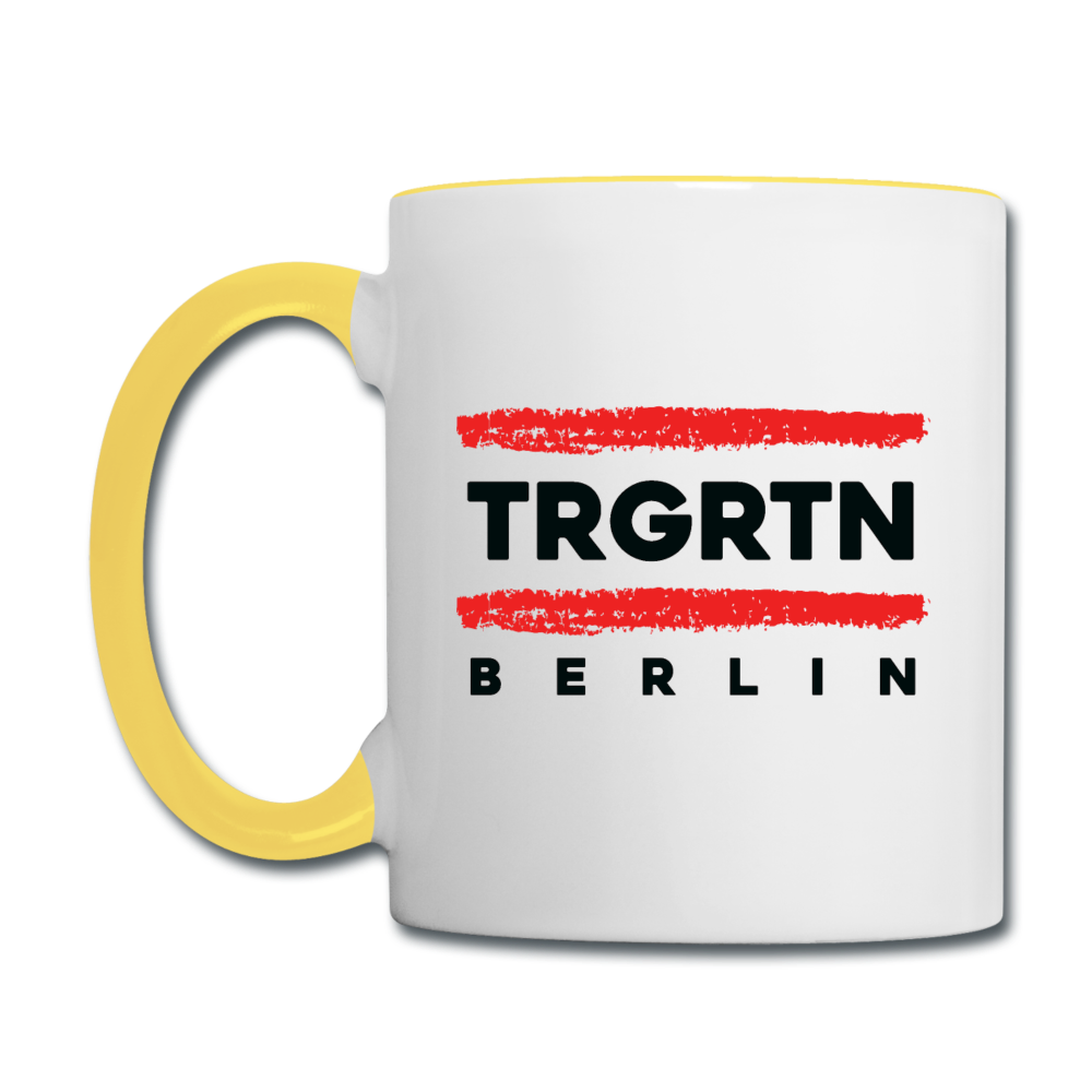 TRGRTN - Tasse zweifarbig - Weiß/Gelb