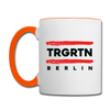 TRGRTN - Tasse zweifarbig - Weiß/Orange