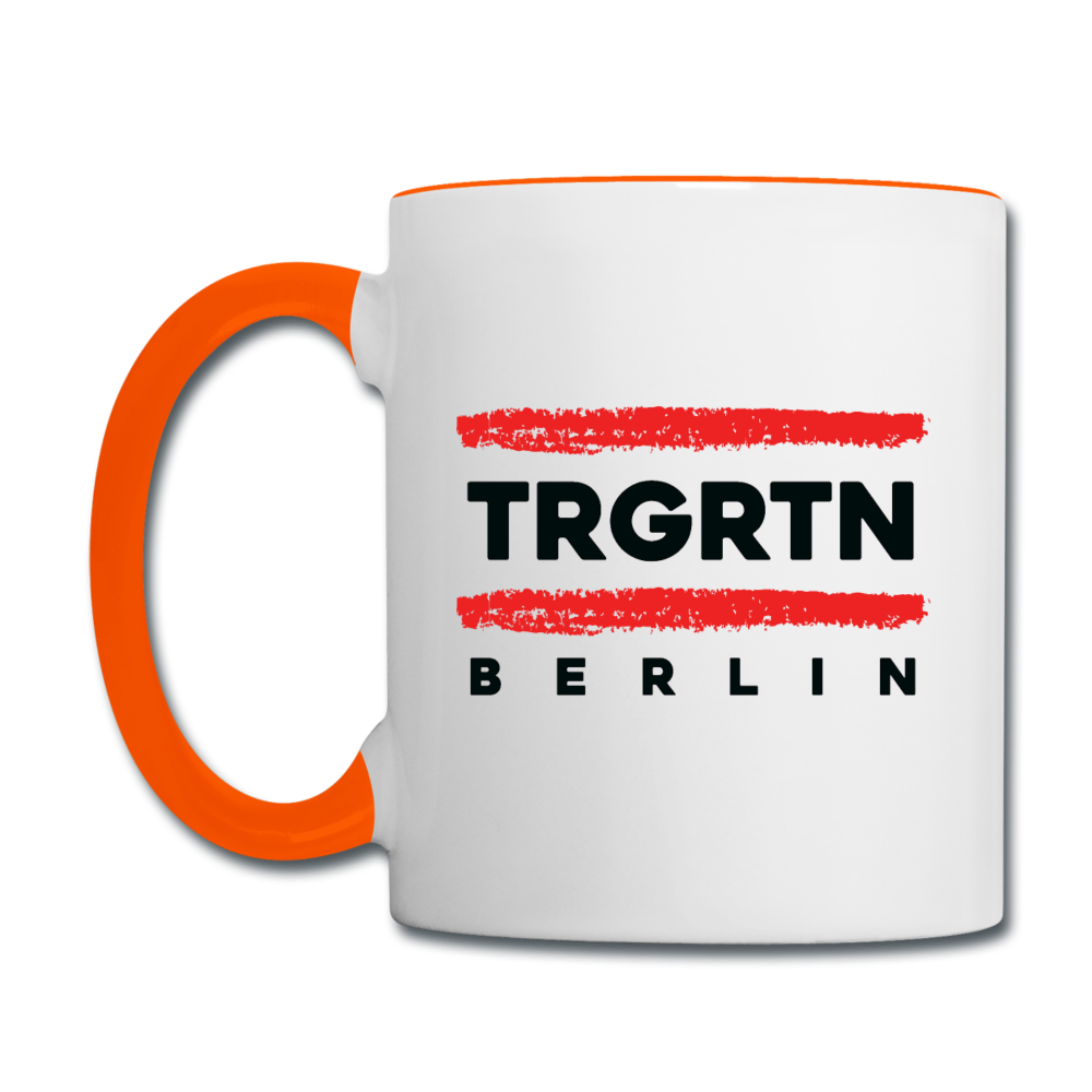 TRGRTN - Tasse zweifarbig - Weiß/Orange