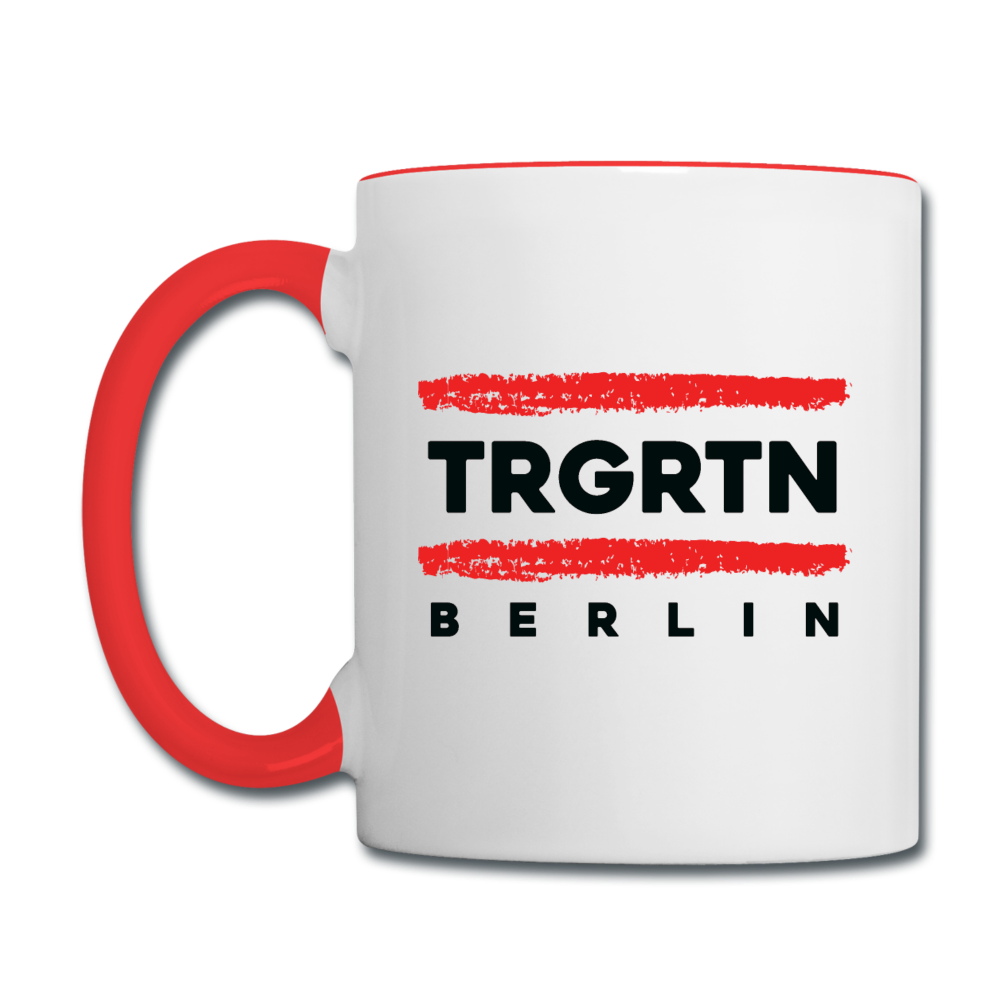 TRGRTN - Tasse zweifarbig - Weiß/Rot
