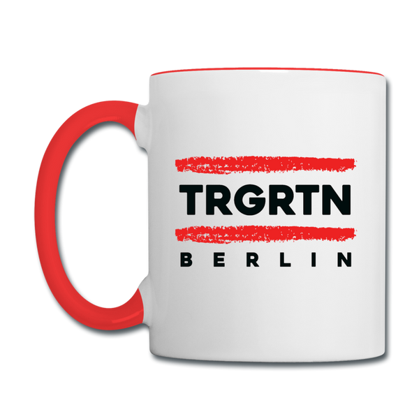 TRGRTN - Tasse zweifarbig - Weiß/Rot