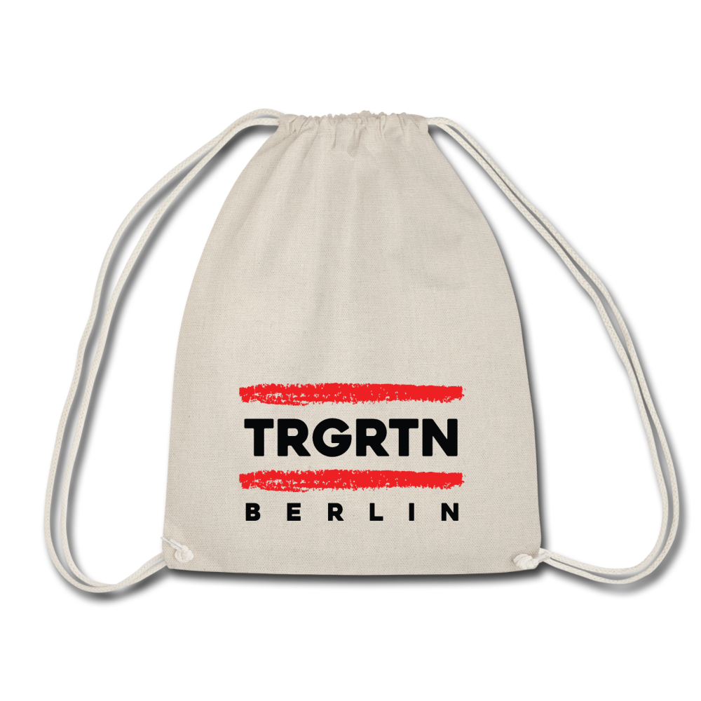 Turnbeutel mit TRGRTN Motiv für Tiergarten in Berlin.