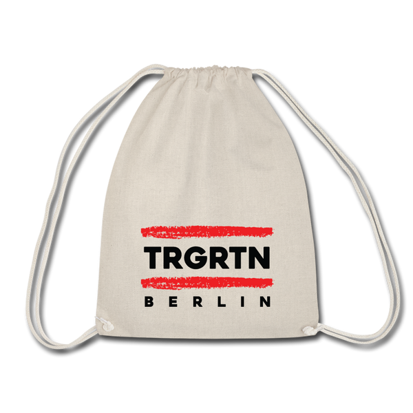 Turnbeutel mit TRGRTN Motiv für Tiergarten in Berlin.