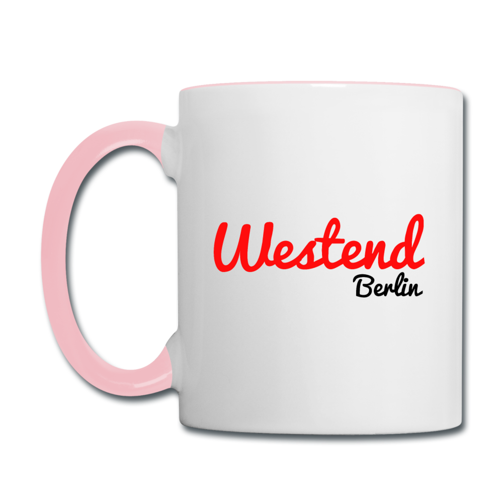 Westend Berlin - Tasse zweifarbig - Weiß/Pink