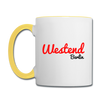 Westend Berlin - Tasse zweifarbig - Weiß/Gelb
